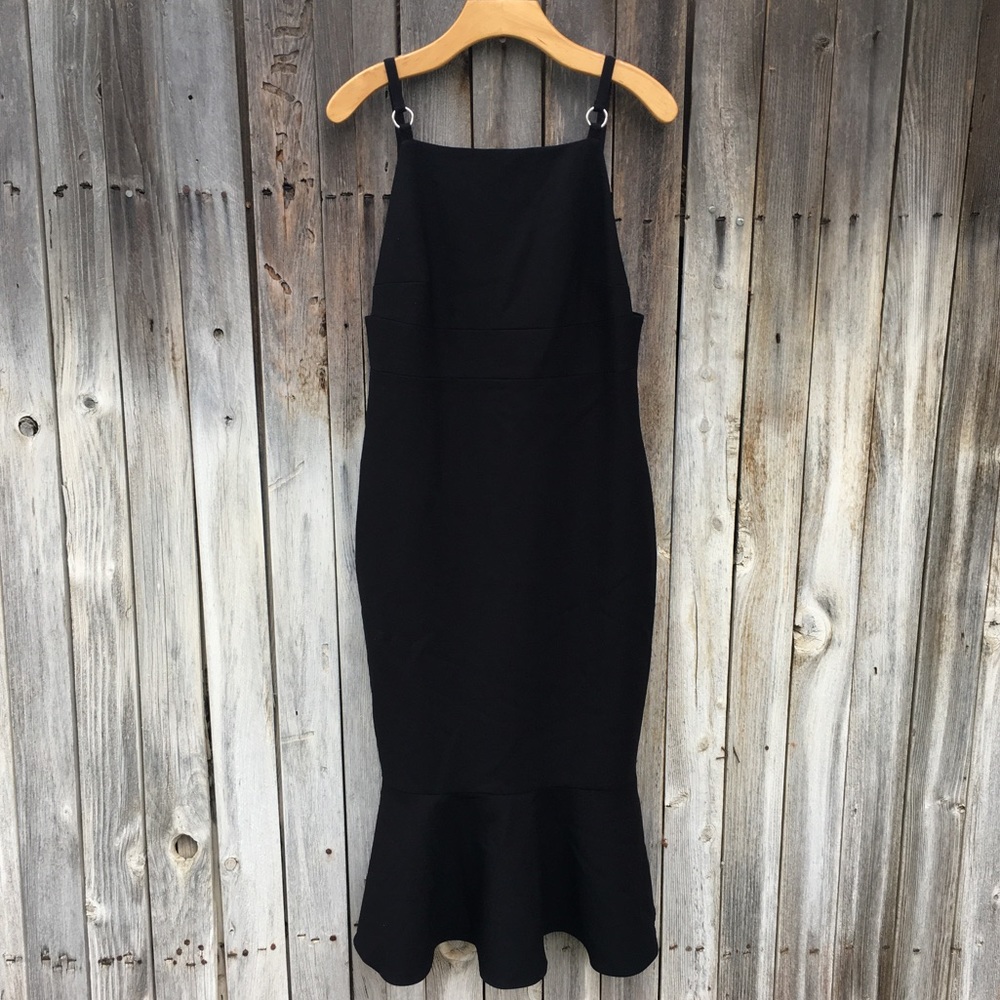 New Cinq A Sept Harlyn Midi Dress Black 12 - Picture 15 of 15